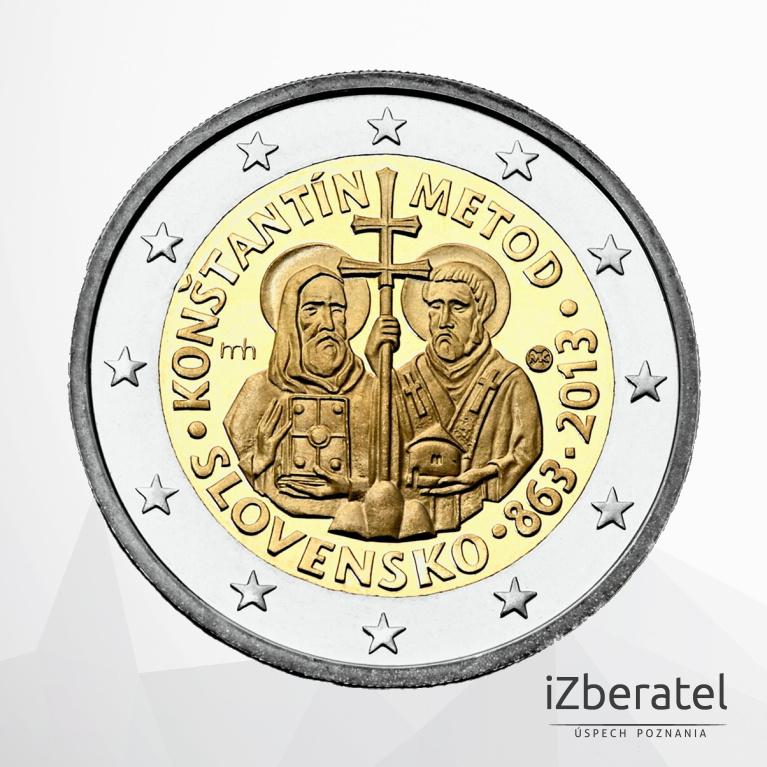 Pamätná dvojeurovka 1150. výročie Príchod sv. Cyrila a sv. Metoda