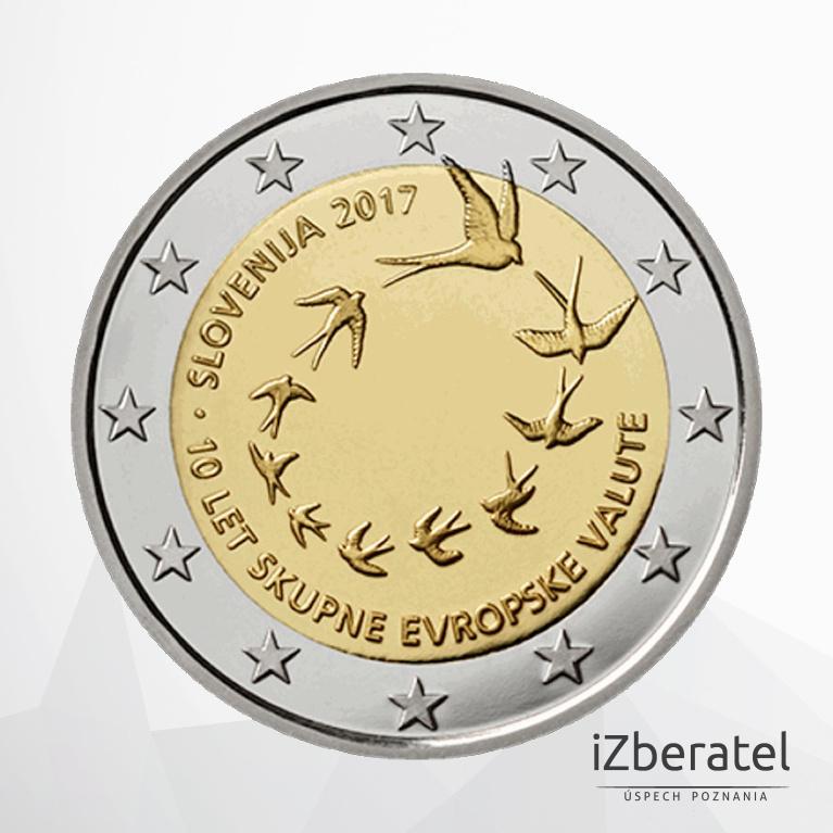 Pamätná dvojeurovka 10. výročie zavedenia eura v Slovinsku