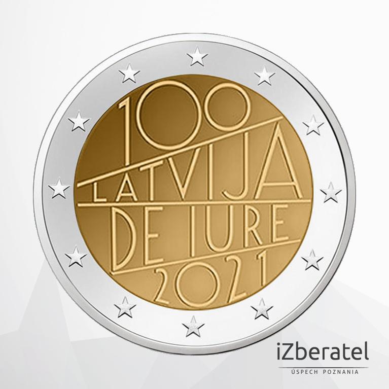 Pamätná dvojeurovka 100. výročie uznania de iure Lotyšska